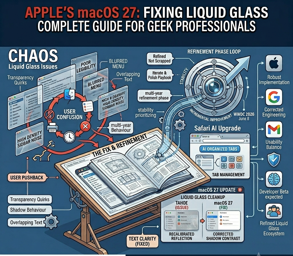 Apple to Fix Liquid Glass Design Issues in macOS 27 Update
